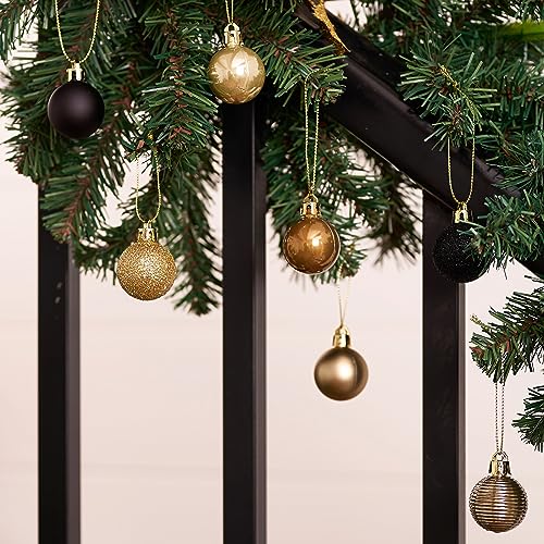 DecorbyHannah 49ct 30mm Small Christmas Ball Ornaments,Mini Shatterproof Plastic Christmas Ornaments for Xmas Tree Decorations - Image 4