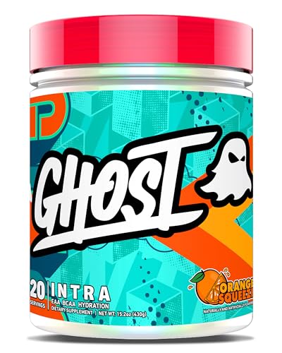 GHOST Intra Workout Powder Orange Squeeze - BCAAs & EAAs Nootropics & Hydration - Essential & Branch Chain Amino Acids Supports Muscle Recovery & Focus - Pre Intra & Post Workout Powders