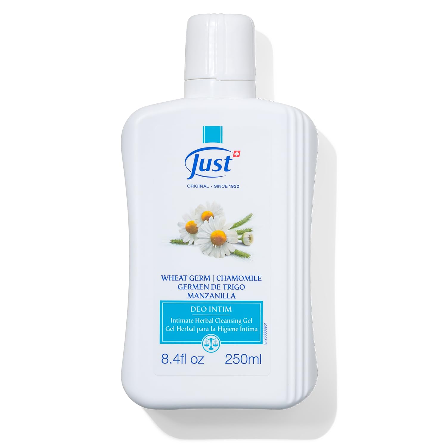 SwissJust Deo Intim Cleansing Gel 250ml. Feminine Wash Formulated with Rich Ingredients. A Delicate Cleansing Gel and pH Balancing Cleanser. Moisturizing Feminine Care & Gentle Wash