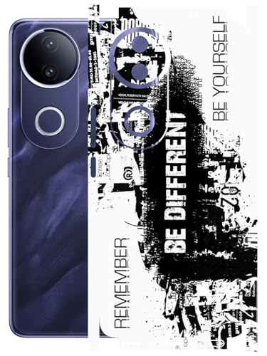 Image of AtOdds - Full Body Back Screen Guard Protector Film - Lamination Wrap Skin Sticker Compatible with VIVO T4R (5G) | Scratchproof Matte Finish (Design - Be Different)