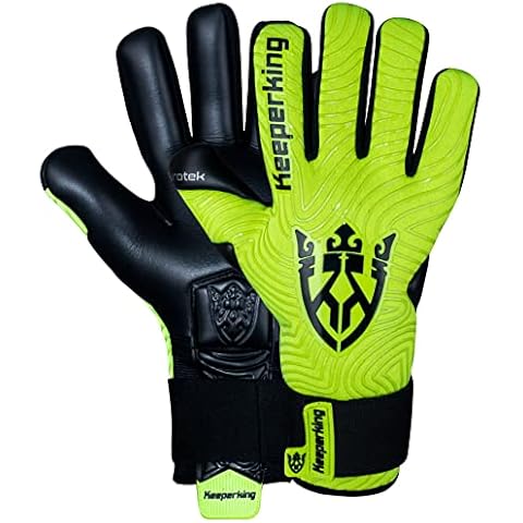 Keeperking Guantes de Portero para Fútbol con Asiento Fijo y FROFI GRIP Cover