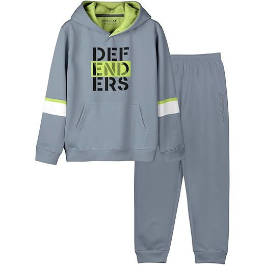 HELLCAT Trendy Printed Cotton Blend Hoodie T-shirt Jogger Trackpant Clothing Set for Boys - Pack of 1