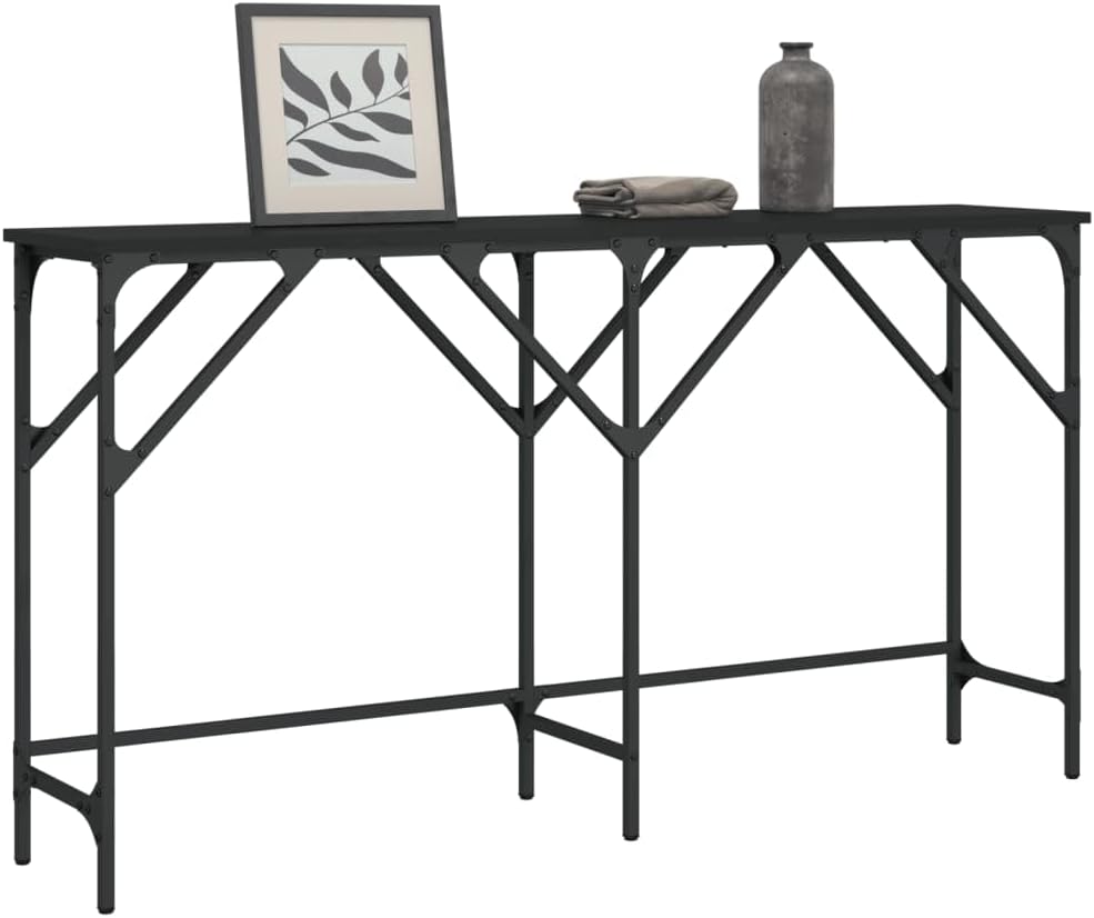 vidaXL Adjustable Feet for Industrial Console Table, Perfect for Hallways, Tough Living Room Display, Home Storage