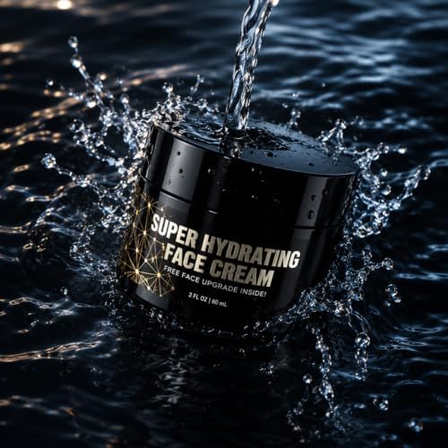 Derm Dude Super Hydrator Face Cream for Men - Grass Fed Tallow Face Moisturizer with Electrolytes, Hyaluronic Acid & Vitamin B5 - Deep Hydration for Dry Skin, Non Greasy, Beard Friendly - 3