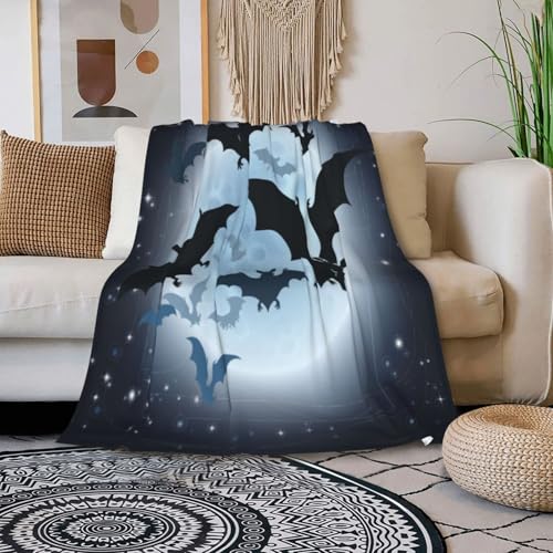 Cute Halloween Blankets for Kids/Teens/Women/Men, Halloween Blankets and Throws for Adults, Spooky Blanket for Boy/Girls/Toddler, Fall Throw Blanket for Couch 50"x 60"