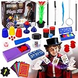 Dogern Magic Kit for Kids, Magic Tricks Set Includes Magic Wand and Magician Costume, Exciting Starter Magic Set Gift for Boys, Girls Ages 6-12, Perfect for Christmas, Halloween, and Birthday