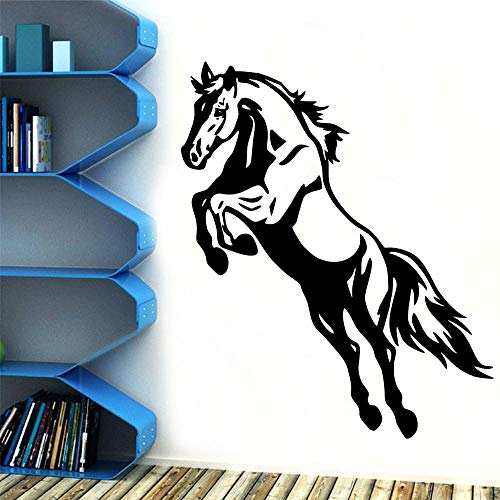 ZJfong Retro springpferd Selbstklebende Vinyltapete Für Baby Kinderzimmer Dekor Vinyl Kunst Aufkleber 43 cm X 55 cm