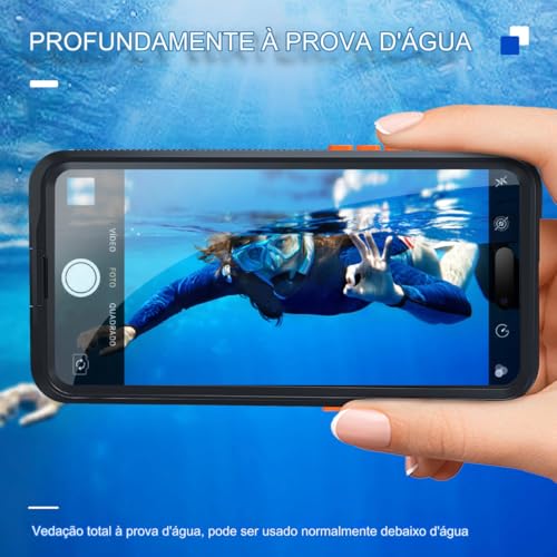 Capa Case Prova Dagua Para iPhone 12 13 14 15 16 17 Plus Pro Pro Max Mergulho (iPhone 16 Pro Max)
