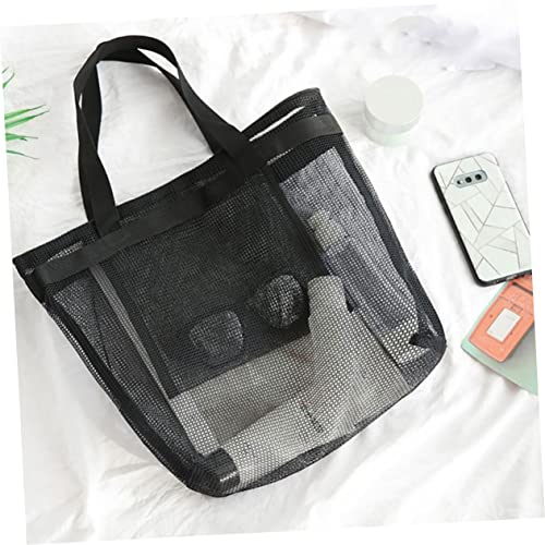 GALPADA 2pcs Mesh Beach Tote Bag Hollowed Out for Women Lightweight and Design for Swimming Gym and Shopping Activities4