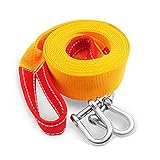 Gancho de seguridad de la cuerda de remolque: la cuerda de remolque está equipada con 2 ganchos de seguridad. Gancho de seguridad hecho de aleación de acero de alta resistencia, a prueba de herrumbre y anti-deformación. Son fáciles de instalar y quitar.