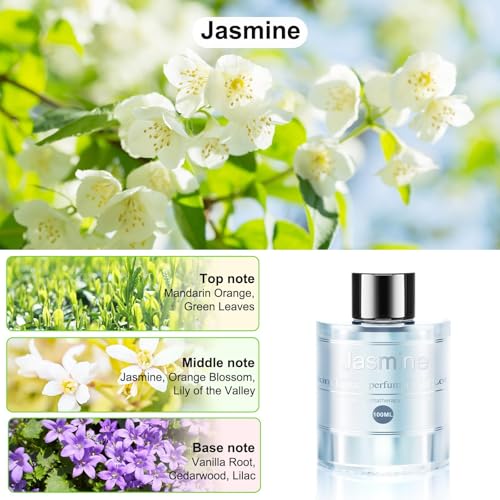 Image of Smart Car Air Freshener Refill, CO01 /Smart Dedicated Perfume, 3.5OZ Car Diffuser Essential Oil Lasts for 4-8 Months, Made of Natural Plant Extracts, Jasmine