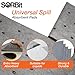 Heavyweight Universal Oil Absorbing Pads (Gray) 10 Inch x13 Inch - Pack of 100 Sheets - Absorbent Pads for Oils, Water, and Solvents.