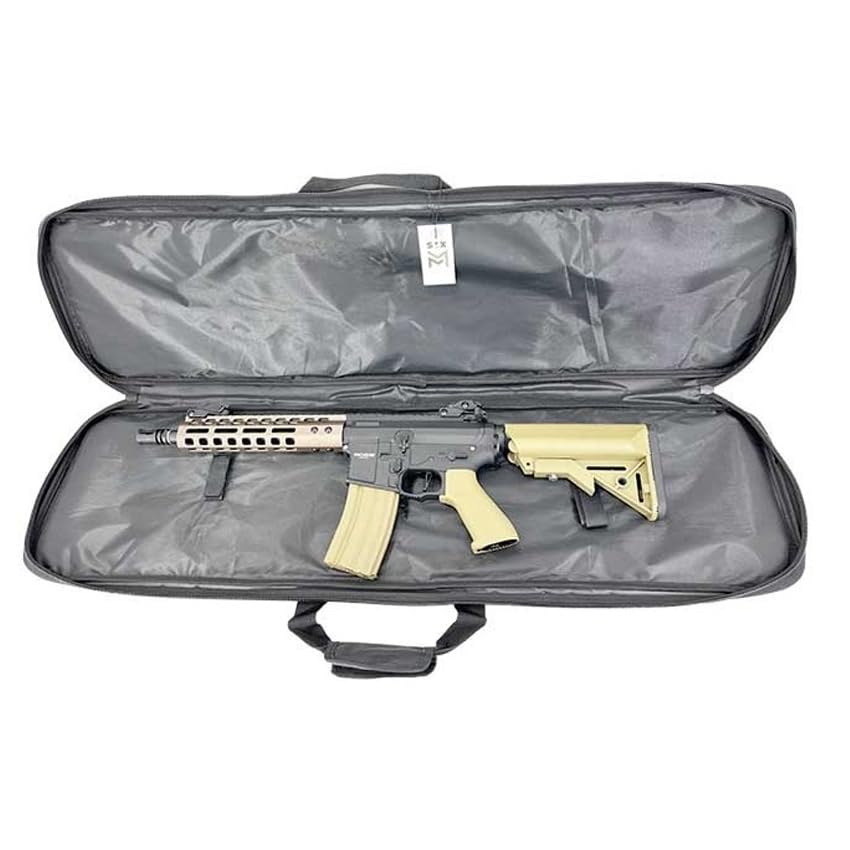 ECOMMUR Funda de Transporte SIXMM GB 1M BK Negra (100cm) | Funda de Tela para Proteger Armas largas. Funda para ecopetas de protección Universal (100 cm)