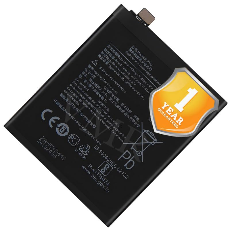 Image of Original BLP743 Battery Compatible for OnePlus 7T (HD1900, HD1901, HD1903, HD1905, HD1907) - (3800mAh) - 1 Year Warranty K7