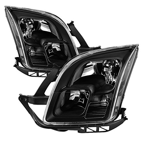 VIPMOTOZ Black Housing OE-Style Headlight Headlamp Assembly For 2006-2009 Ford Fusion, Driver & Passenger Side