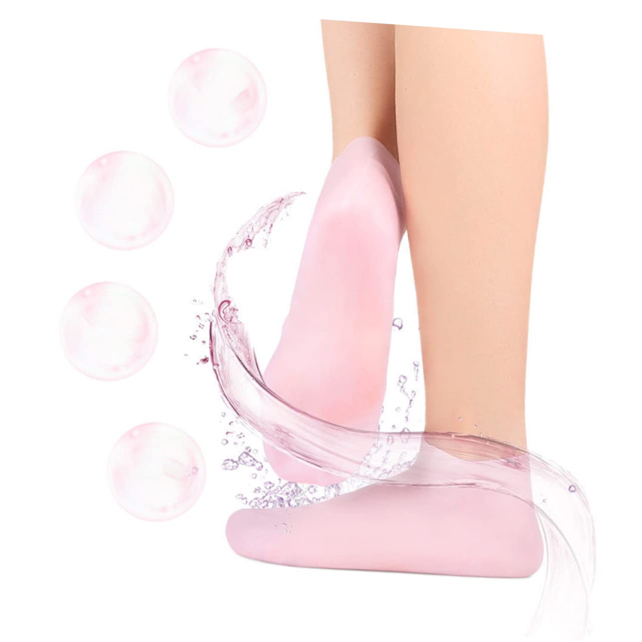 IWOWHERO Hydration Socks for Women s 32-34 Anti-Cracking Boat Socks Nourishing Pads