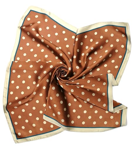 Shanlin Silk Feel Pattern Square Scarves 27" X 27"2