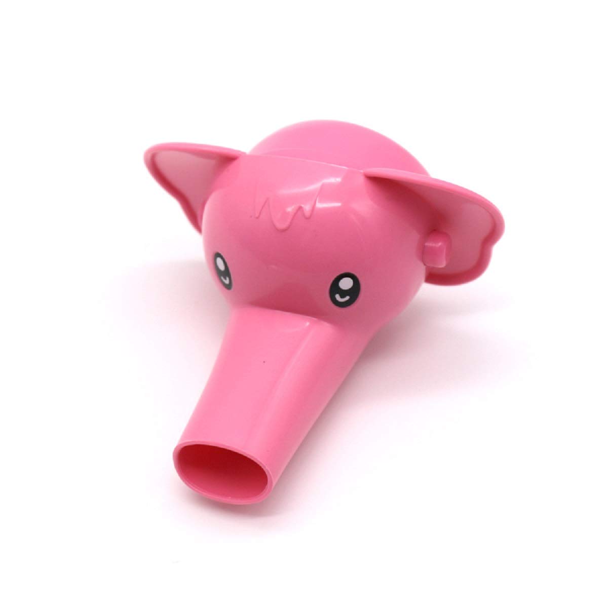 Miya 1 x Tap Extension Tap Extender for Children Baby Hands Washing Bathroom Cartoon Animal Design Hand Wash Basin (Pink Elephant)