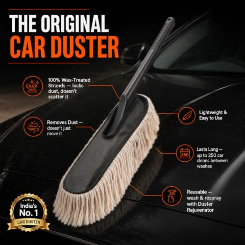 JOPASU Car Duster with Paraffin Wax-Treated Cotton Strands - Image 3