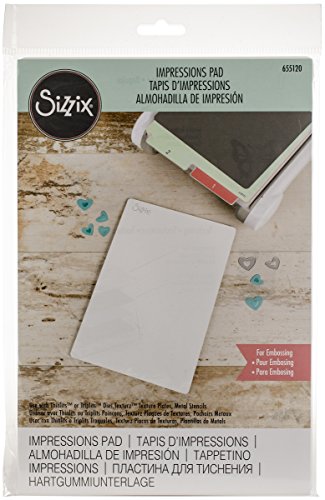 Sizzix BIGkick/Big Shot Texturz Impressions Pad 8.875 inch x 5.875 inch x .125 inch 655120 (2-Pack)