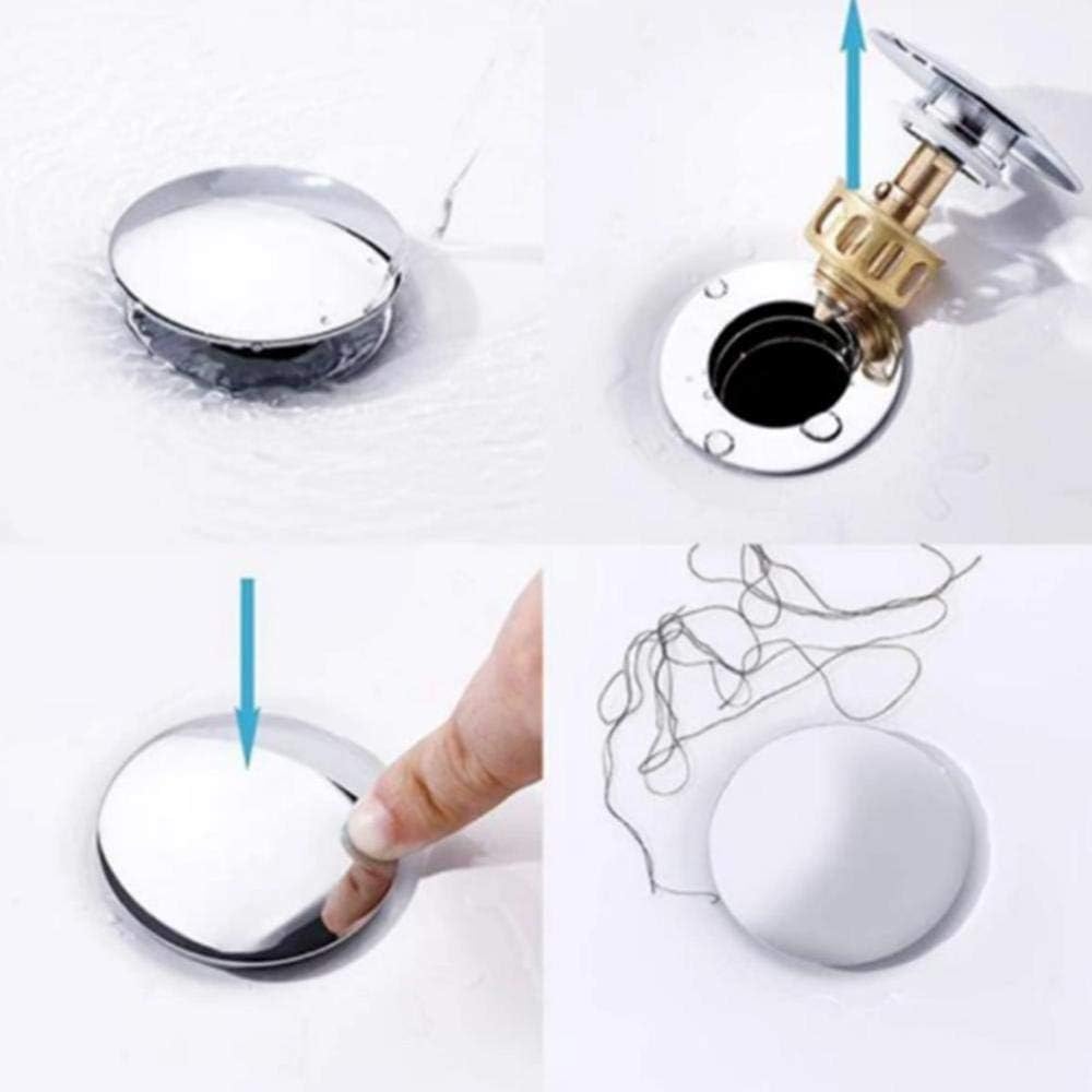 1PC 35mm Universal Wash Basin Bounce Drain Filter 2 in 1 Shower Floor Sink Drain Vanity Stopper Bathtub Bathroom Accessories
