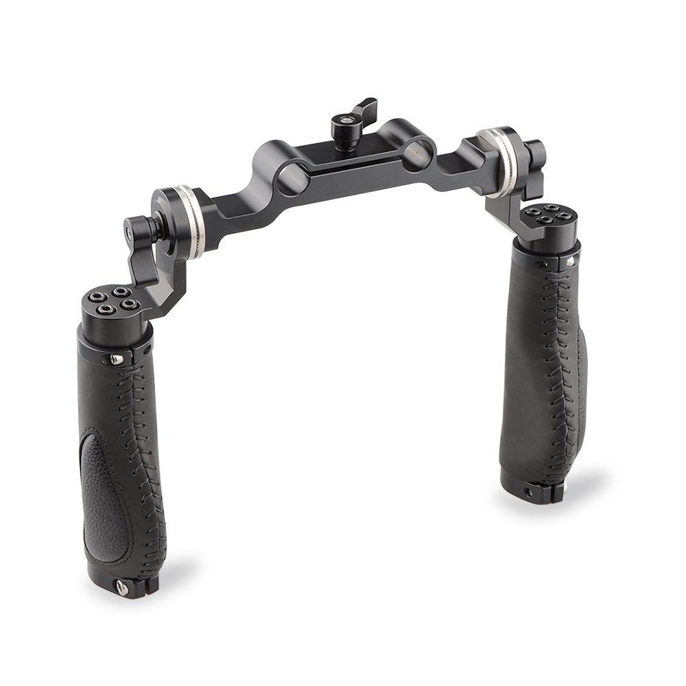 CAMVATE Suave empuñadura de Goma 15 mm Rod Rig de Hombro con Rosette Standerd Accesorio para DSLR