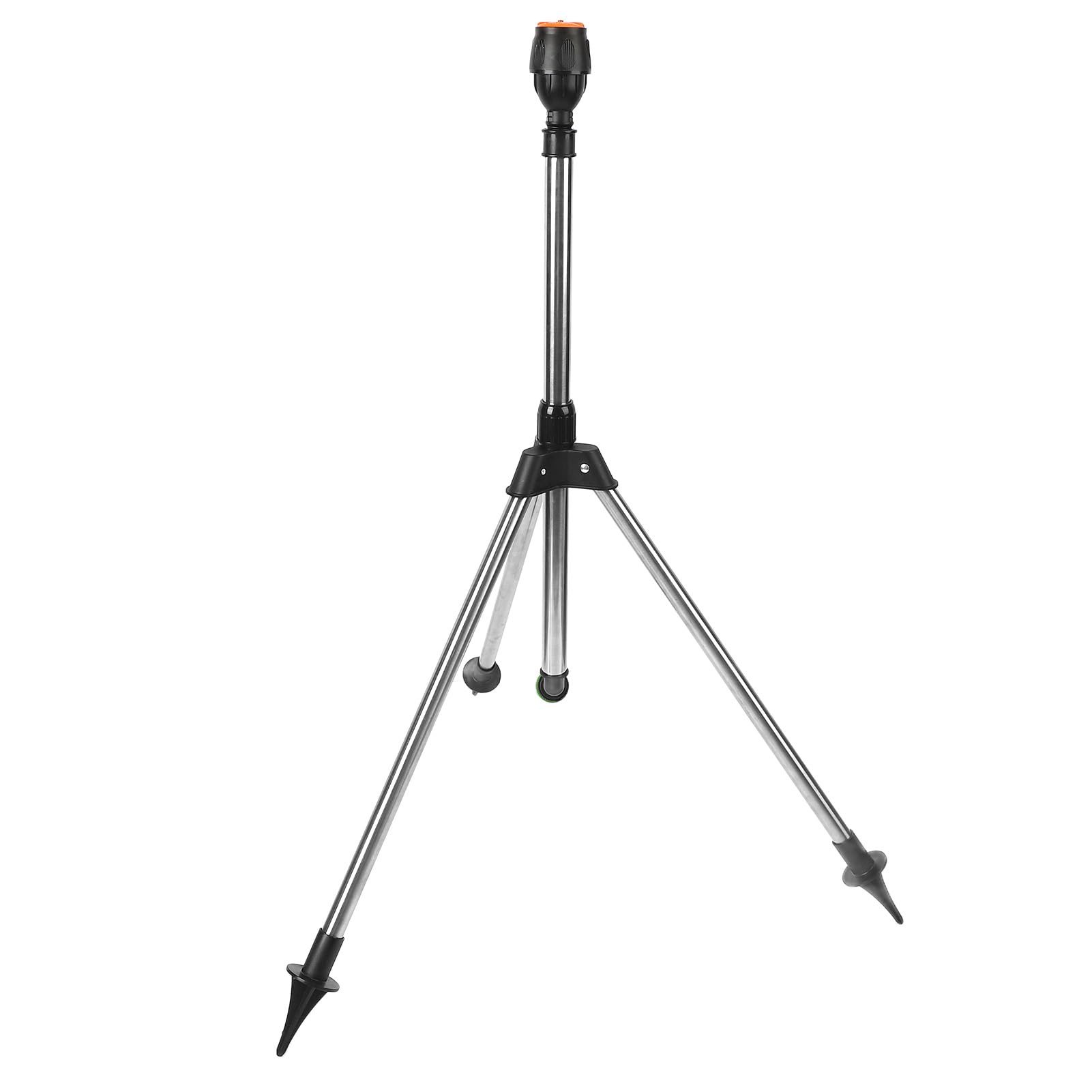 Trípode de aspersor variable, cabezal de riego automático giratorio de 360 grados para riego eficiente de jardín y césped, con diseño elevador y accesorios