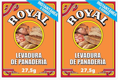 Royal Levadura de Panadería Deshidratada, Preparado en Polvo, Pack 5 x 5,5 g - 27,5 g (Paquete de 2)