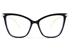 FEISEDY Oversized Cat Eye Glasses Frame Blue Light Blocking Eyewear for Women B2589