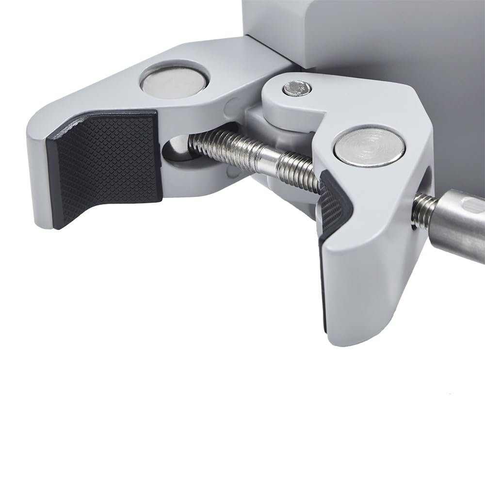 amaran Peak Light Stand Clamp – Morsetto per Batteria Peak con Cinghia in Silicone, Blocco a Rotazione, Filettatura 3/8"-16 – Per Treppiedi, Supporti, Tavoli