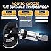 TPMS Sensors Set of 4 - tire Pressure Monitoring System Compatible with Jeep Grand Cherokee 2005 2006 2007 Wrangler Compass Patriot Dodge Ram 1500 2500 Charger Chrysler Pacifica Replace# 56053030AC