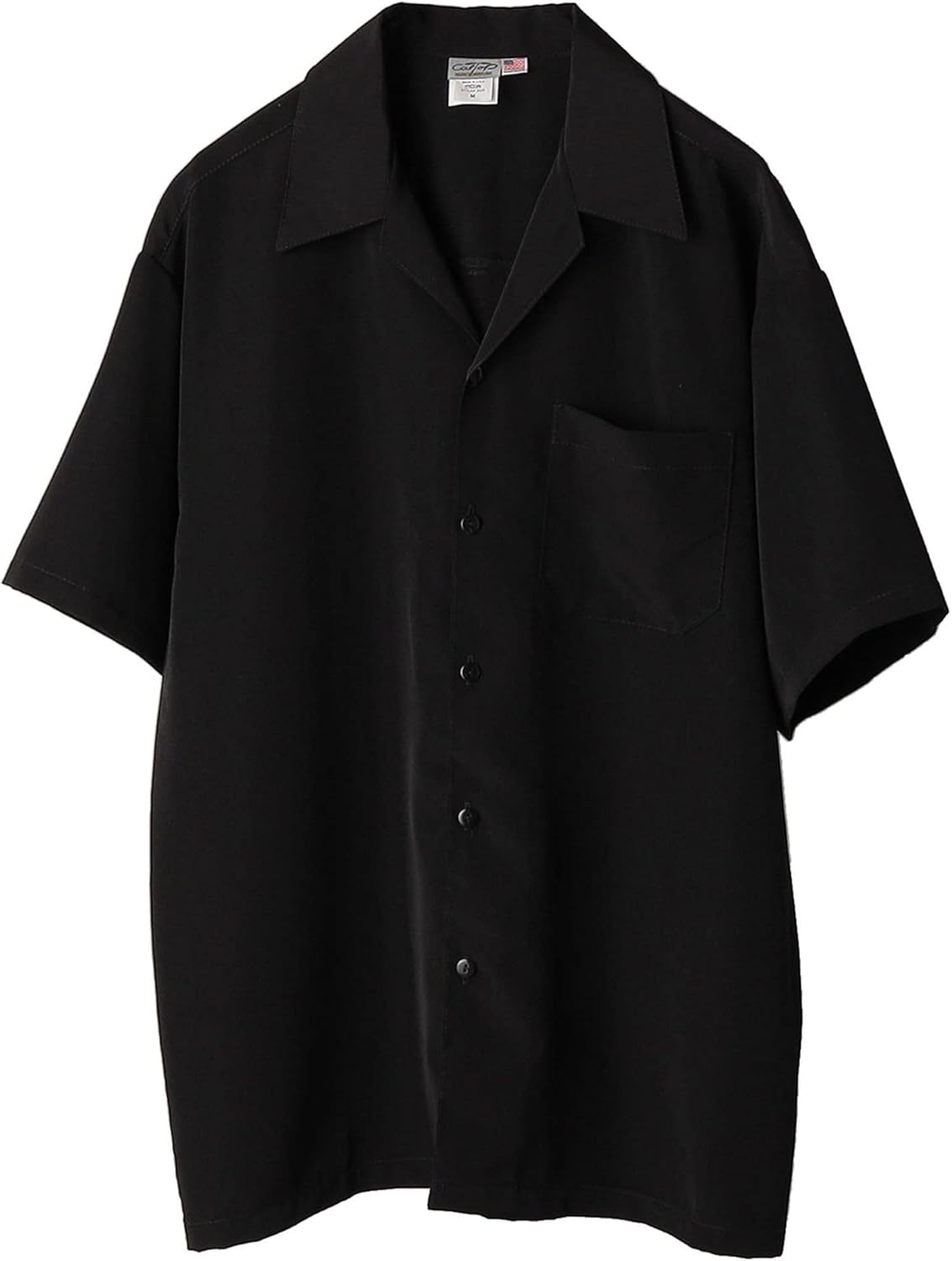 big w black button up shirt