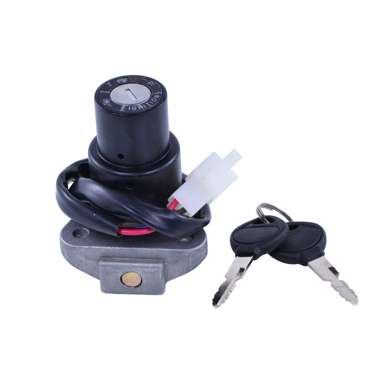 RMSTATOR Replacement for 3-Position Ignition Key Switch Yamaha Moto RD XS 400 650 750 850 SR 250 / XV 750 920 / XJ 550 650 750 900 Midnight Virago 750 Seca 1978-1999