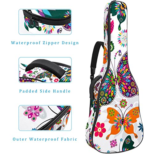 Housse de transport étanche pour guitare avec bandoulière réglable Motif floral, Multicolore 04, 42.9×16.9×4.7 in… - Les Beatles, Paul McCartney, John Lennon, RIngo Starr, George Harrison Housse de transport étanche pour guitare avec bandoulière réglable Motif floral, Multicolore 04, 42.9x16.9x4.7 in… – Image 5