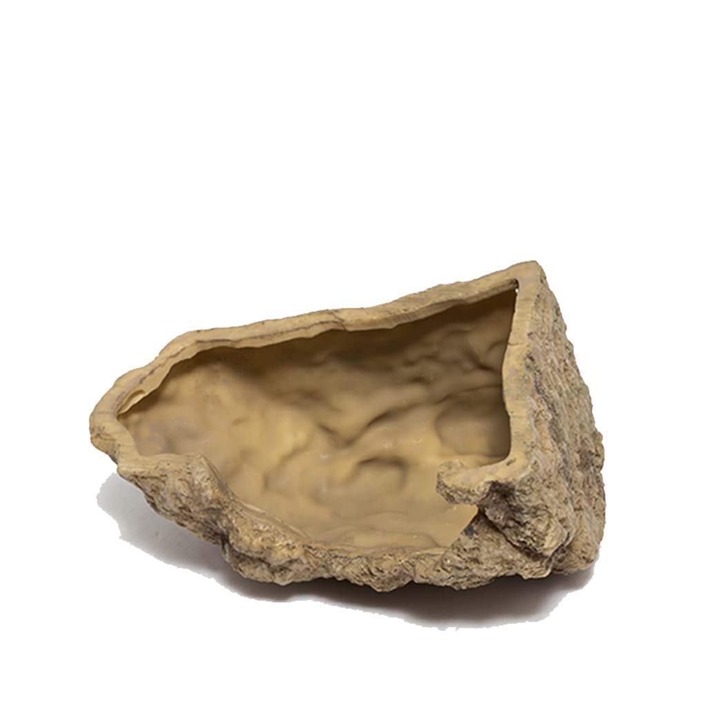 Agujero Escondite De Reptiles, Caja De Cueva De Reptiles-Hábitat Decoración De Esquina Escondites De Tortugas Lagarto Serpiente Accesorios De Caja De Reptiles Adornos (21,5 * 15 * 12 Cm)