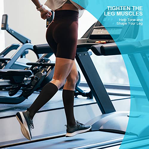 ACWOO Calcetines de Compresion para Hombres y Mujeres, 15-20 mmHg Calcetines de Compresión, Medias de Compresion para Correr, Running Deporte, Volar, Viajes, Varicosas, Enfermeras - imagen 8