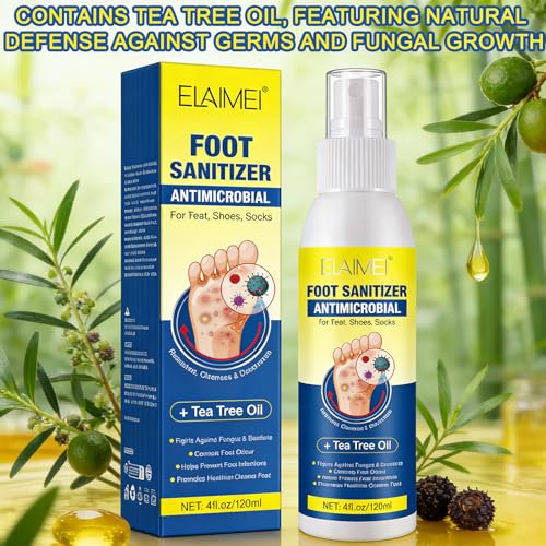 Spray Para Pies, Spray Para El Olor De Pie s Con Aceite De áRbol De Té, Desodorante pies spray, Protege Contra Los Olores Desagradables, Refresca Los Pies, 120ml - imagen 6