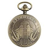 Ausgezeichnete Handwerkskunst: Die Taschenuhr wird in einer exquisiten Gravur geliefert. Glänzend schwarzes Finish und schöne Detailgenauigkeit. Kein Verblassen oder Rost nach langem Gebrauch.