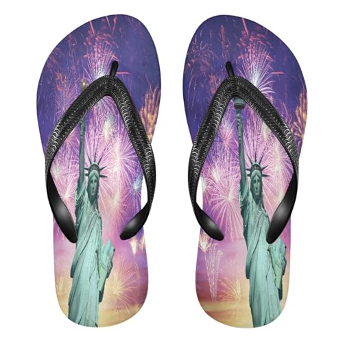 STAYTOP Statue Of American Goddess Flip Flops Sandals of Men's & Women's,Sandals Beach Slippers Shower Slides
