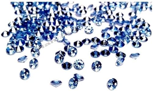 Circonita cúbica de calidad AAA, circonita cúbica, forma redonda, color azul tanzanita, circonitas sueltas (0.39 a 0.39 pulgadas) circonita