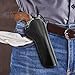 Tactical Revolver Holster, PU Leather Handgun Holster with Open Design for Outdoor Hunting