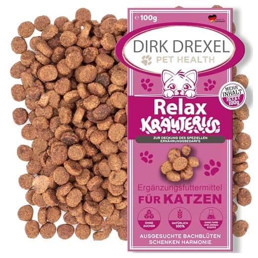 Beruhigende Kräuterlis für Katzen mit Bachblüten