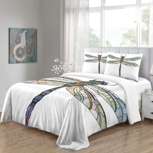 Parure de lit insectes 3D en microfibre douce avec zip pratique