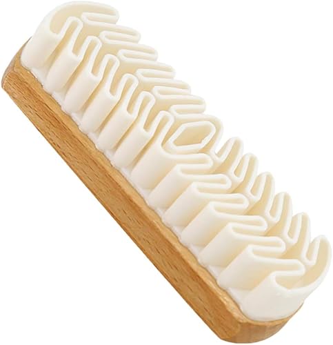 ONDIAN CHUNCIN - 2psc Nubuck and Suede Brush Wooden Handle Hard Wearing Crepe for Cleaning Suede Brush Nubuck Leather Shoes Bags