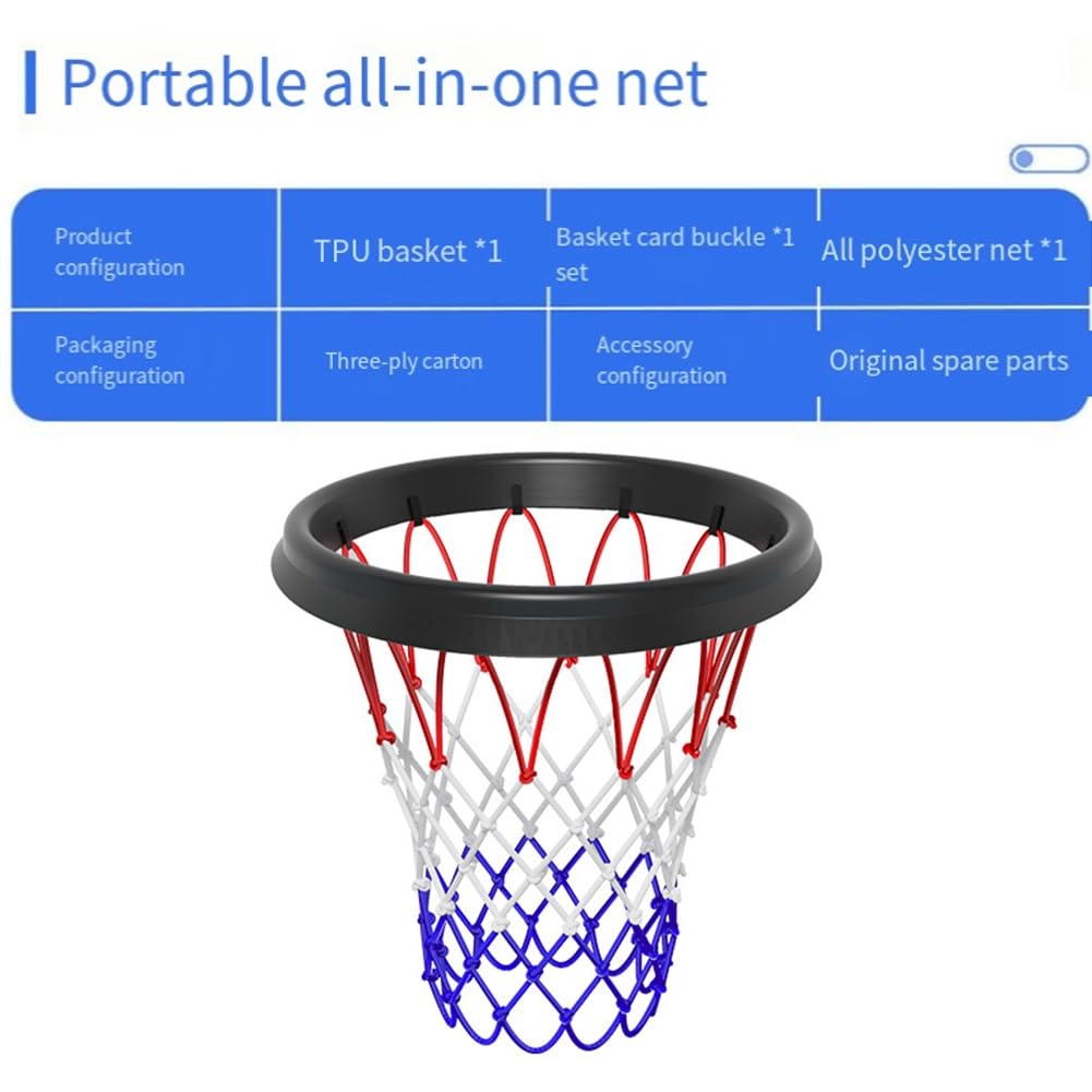 Filet de basketball portable, filet de basketball professionnel amovible et design