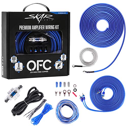 Image of Skar Audio 8 Gauge OFC Complete Amplifier Installation Wiring Kit, SKAR8MANL-OFC