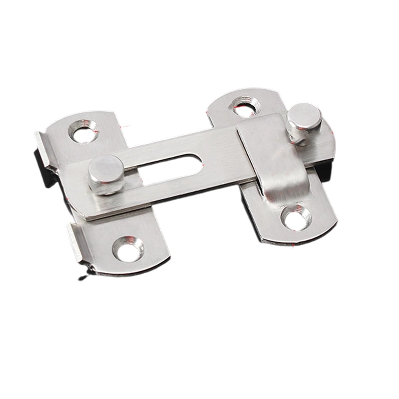 Jazuaiao Small Flat Corner Of 2 Untarnished Door Latches Strong Security Hook For Sliding Entrances Barn Entrances Pet Enclosures Strong Door Secure