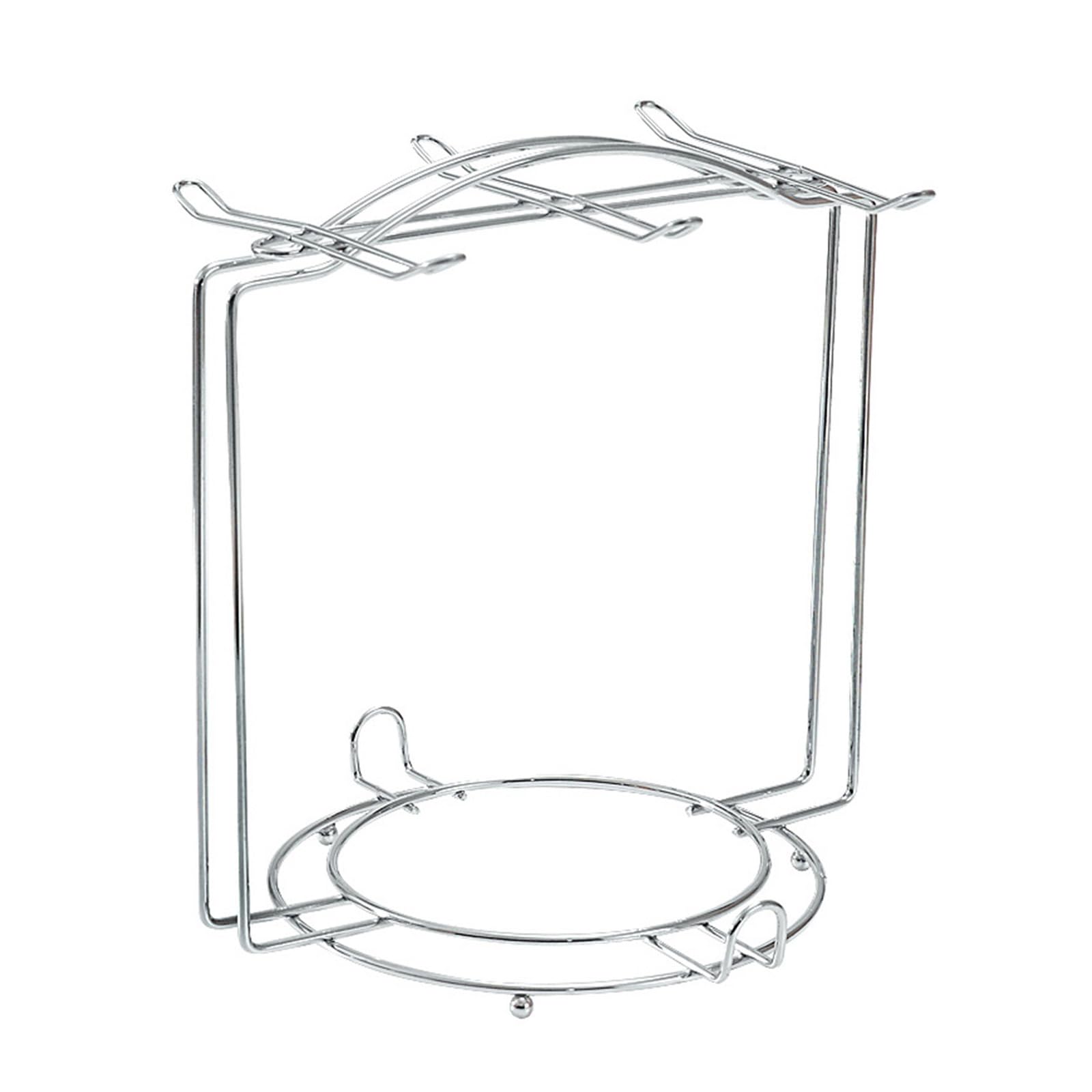 MICFENY Elegant Iron Mug Holder Stand for Kitchen Countertop Space Saving Saucers Holder Drainboard Rack with Stable Base