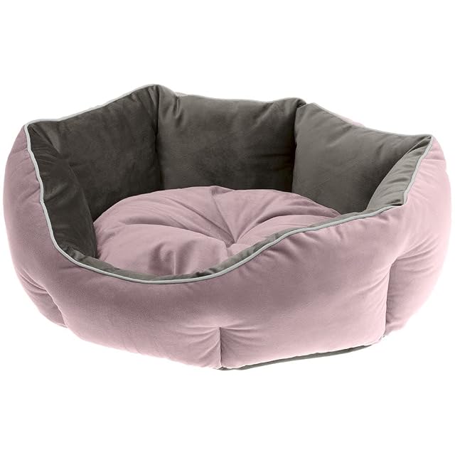 FERPLAST Sofa Terciopelo Perro Gato Queen 50 Morado Gris