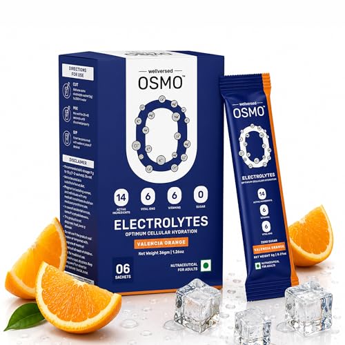 Image of Electrolytes Sachets (6 Servings, Valencia Orange) | Rapid Hydration & Cramp Relief | Zero Sugar Electrolyte |